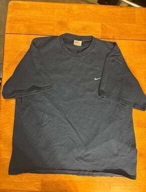 Vintage 90s Nike T Shirt Basic Logo Black